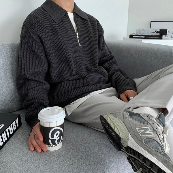 RASON Zipped Sweater - Maison Sydney