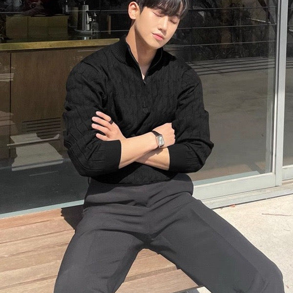 GWANGJU Half Zip Sweater - Maison Sydney