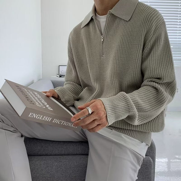 RASON Zipped Sweater - Maison Sydney