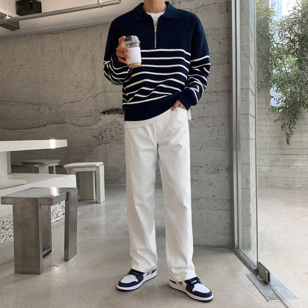 ANYANG Knit Half-Zip Sweater - Maison Sydney