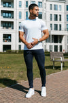 THE CHEVRON TROUSERS - NAVY BLUE - Maison Sydney