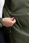 OLIVE GREEN WINDBREAKER