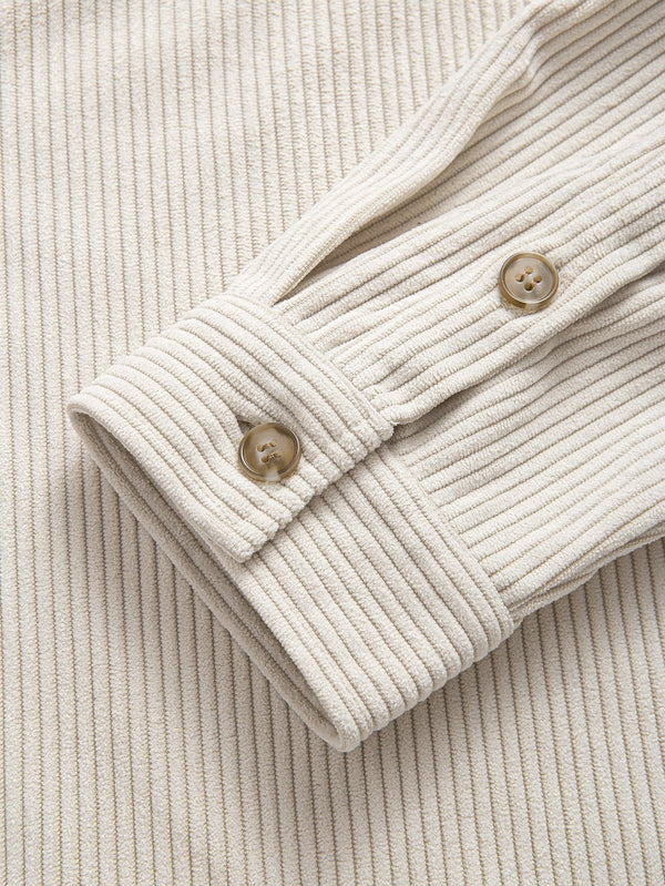 Corduroy Stand Collar Shirt - Maison Sydney